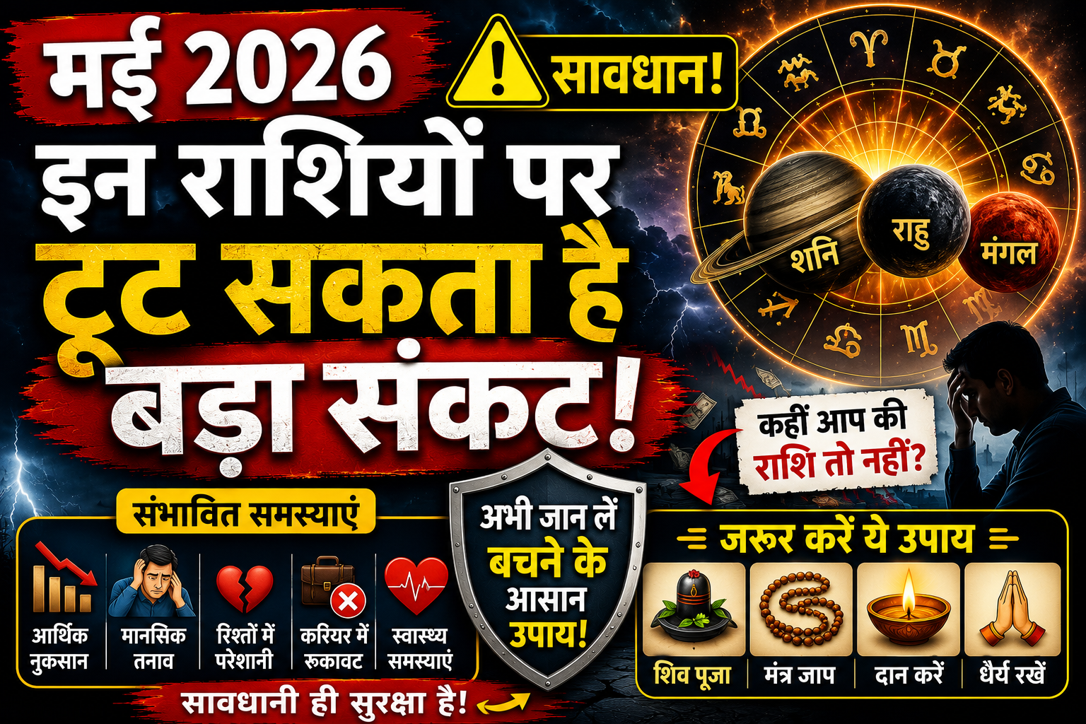 मई 2026 में इन राशियों पर टूट सकता है बड़ा संकट