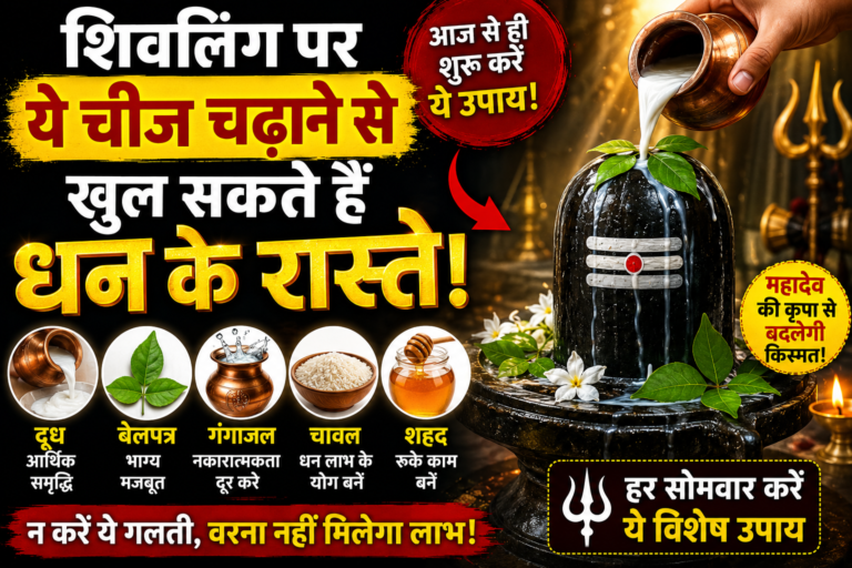 शिवलिंग पर ये चीज चढ़ाने से खुल सकते हैं धन के रास्ते